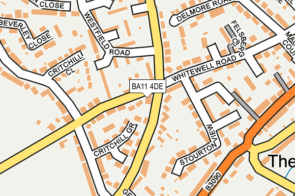 BA11 4DE map - OS OpenMap – Local (Ordnance Survey)