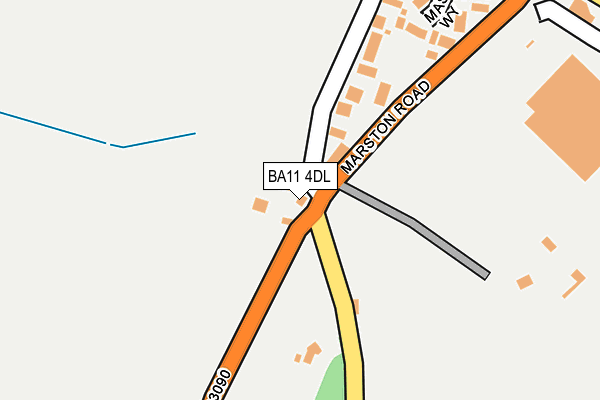 BA11 4DL map - OS OpenMap – Local (Ordnance Survey)