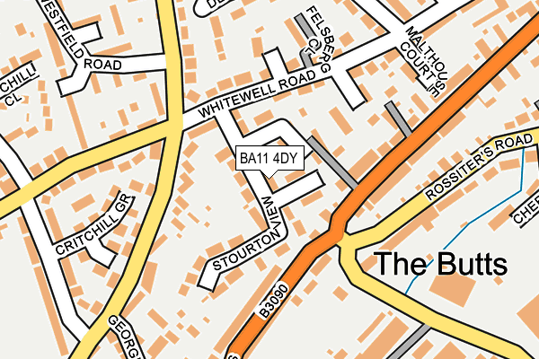 BA11 4DY map - OS OpenMap – Local (Ordnance Survey)