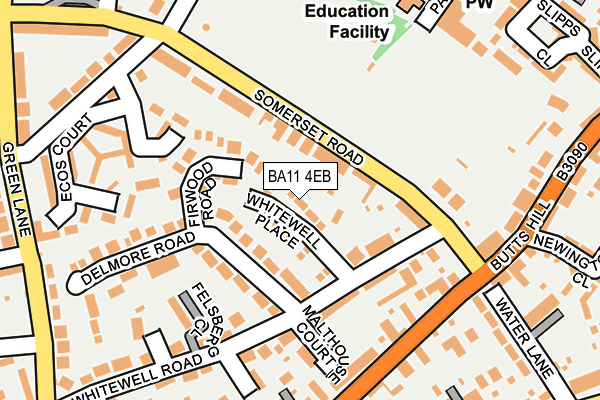 BA11 4EB map - OS OpenMap – Local (Ordnance Survey)