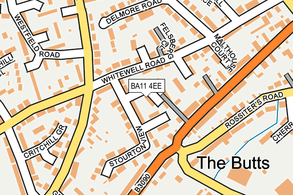 BA11 4EE map - OS OpenMap – Local (Ordnance Survey)