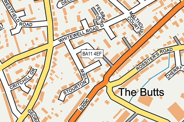 BA11 4EF map - OS OpenMap – Local (Ordnance Survey)