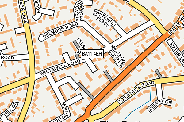 BA11 4EH map - OS OpenMap – Local (Ordnance Survey)