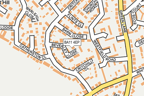 BA11 4EP map - OS OpenMap – Local (Ordnance Survey)