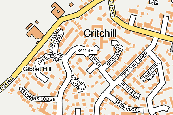 BA11 4ET map - OS OpenMap – Local (Ordnance Survey)