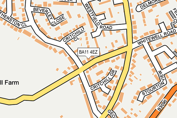 BA11 4EZ map - OS OpenMap – Local (Ordnance Survey)