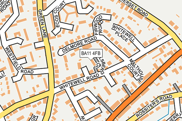 BA11 4FB map - OS OpenMap – Local (Ordnance Survey)