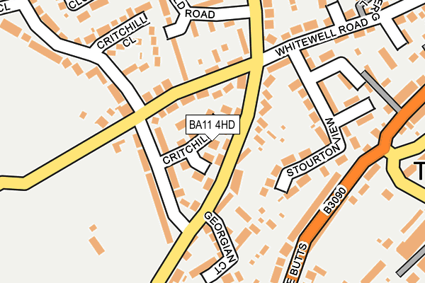 BA11 4HD map - OS OpenMap – Local (Ordnance Survey)