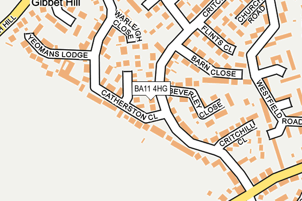 BA11 4HG map - OS OpenMap – Local (Ordnance Survey)