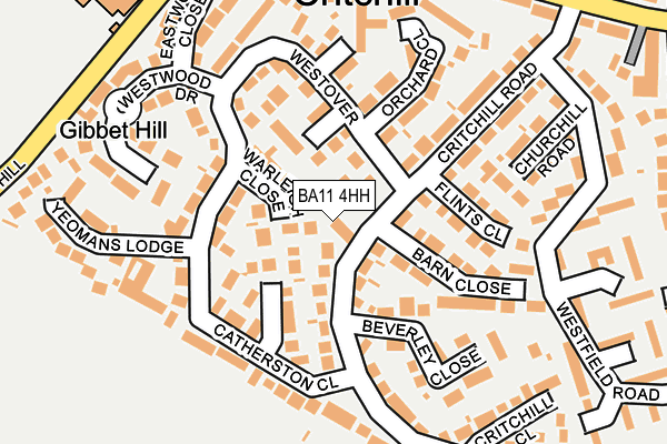 BA11 4HH map - OS OpenMap – Local (Ordnance Survey)