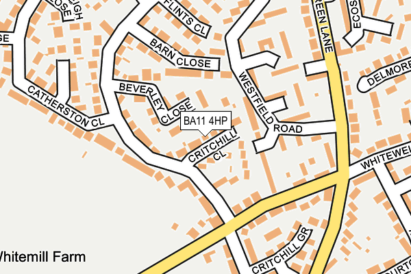 BA11 4HP map - OS OpenMap – Local (Ordnance Survey)