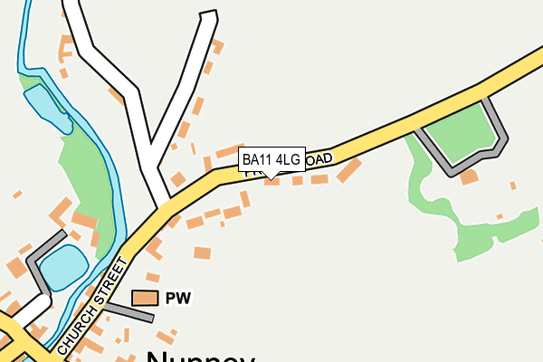 BA11 4LG map - OS OpenMap – Local (Ordnance Survey)