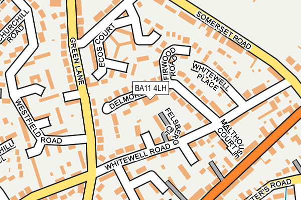 BA11 4LH map - OS OpenMap – Local (Ordnance Survey)