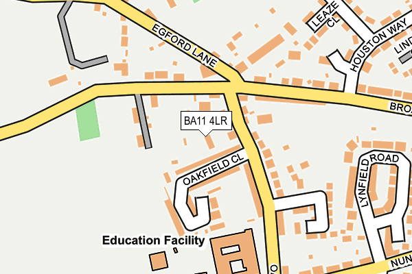 BA11 4LR map - OS OpenMap – Local (Ordnance Survey)