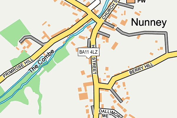 BA11 4LZ map - OS OpenMap – Local (Ordnance Survey)