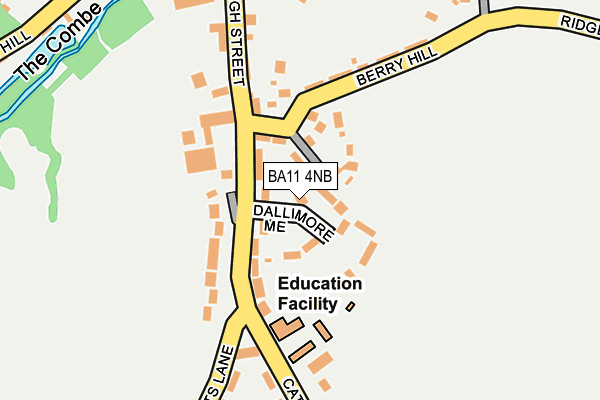 BA11 4NB map - OS OpenMap – Local (Ordnance Survey)