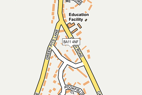 BA11 4NF map - OS OpenMap – Local (Ordnance Survey)