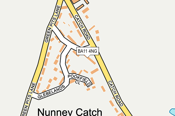 BA11 4NG map - OS OpenMap – Local (Ordnance Survey)