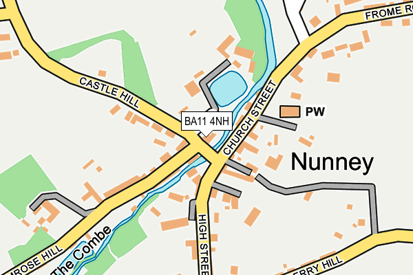 BA11 4NH map - OS OpenMap – Local (Ordnance Survey)