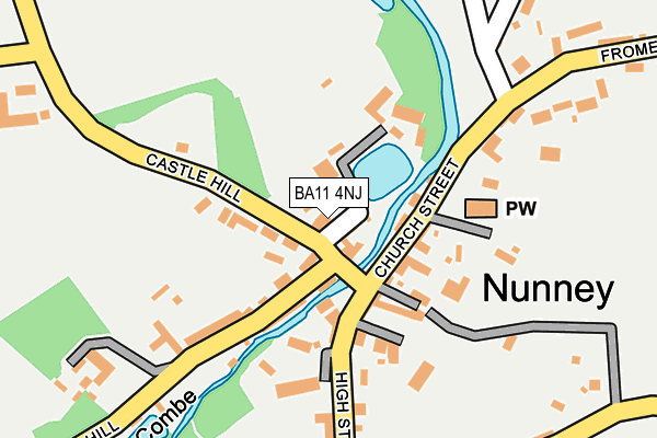 BA11 4NJ map - OS OpenMap – Local (Ordnance Survey)