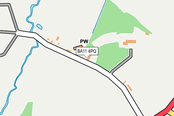 BA11 4PQ map - OS OpenMap – Local (Ordnance Survey)