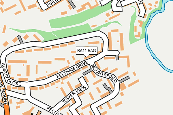 BA11 5AG map - OS OpenMap – Local (Ordnance Survey)