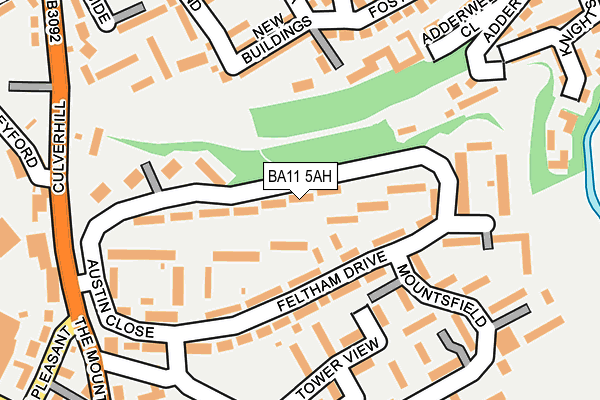 BA11 5AH map - OS OpenMap – Local (Ordnance Survey)