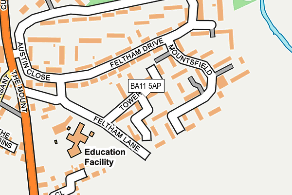 BA11 5AP map - OS OpenMap – Local (Ordnance Survey)