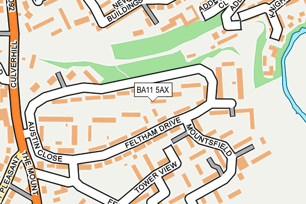 BA11 5AX map - OS OpenMap – Local (Ordnance Survey)