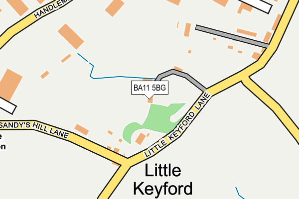 BA11 5BG map - OS OpenMap – Local (Ordnance Survey)