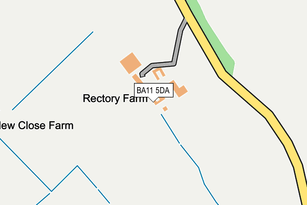 BA11 5DA map - OS OpenMap – Local (Ordnance Survey)