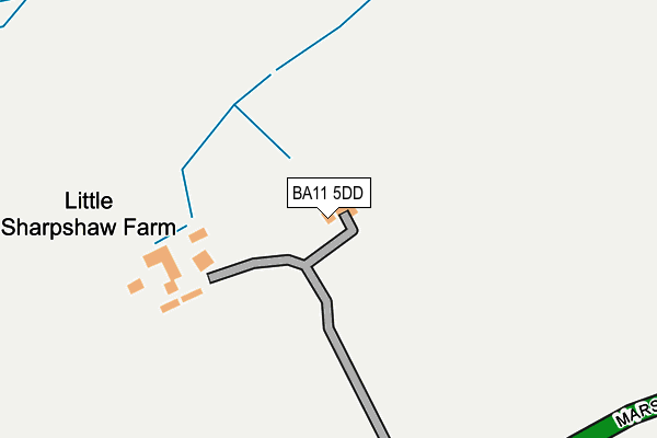 BA11 5DD map - OS OpenMap – Local (Ordnance Survey)