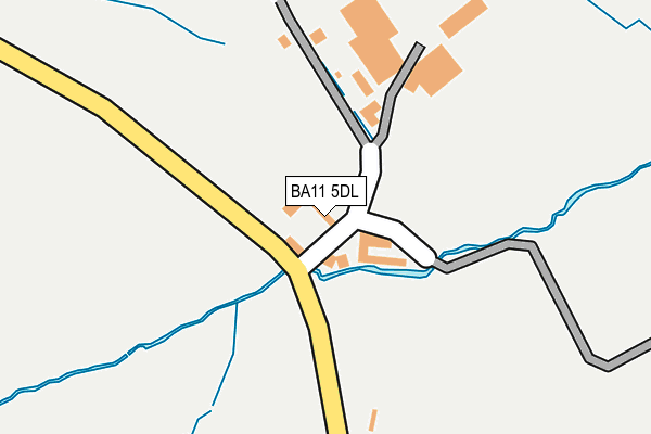 BA11 5DL map - OS OpenMap – Local (Ordnance Survey)