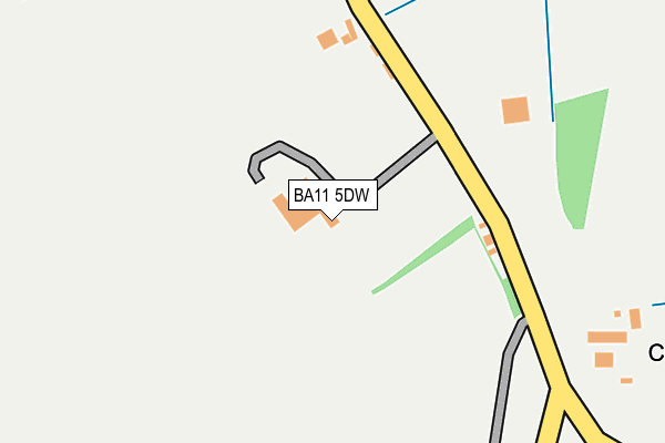 BA11 5DW map - OS OpenMap – Local (Ordnance Survey)