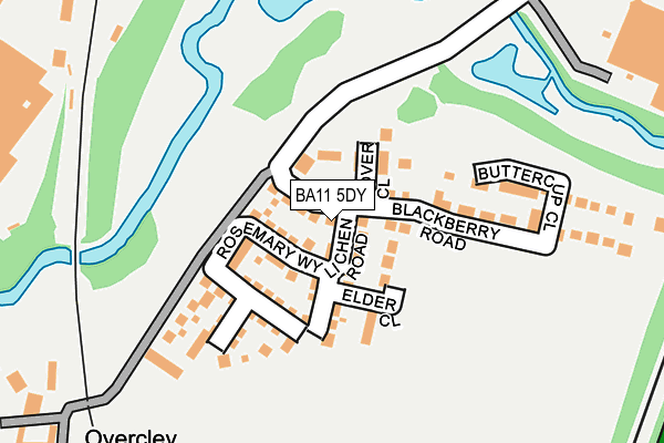 BA11 5DY map - OS OpenMap – Local (Ordnance Survey)