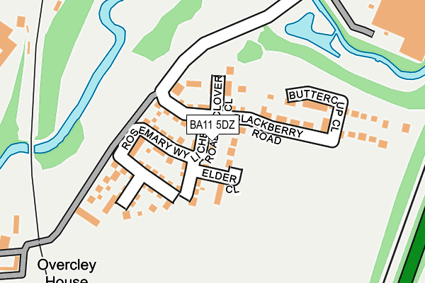 BA11 5DZ map - OS OpenMap – Local (Ordnance Survey)