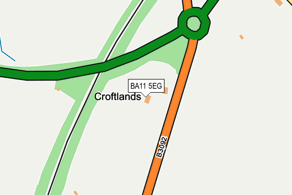 BA11 5EG map - OS OpenMap – Local (Ordnance Survey)