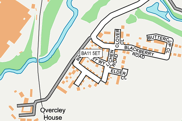 BA11 5ET map - OS OpenMap – Local (Ordnance Survey)