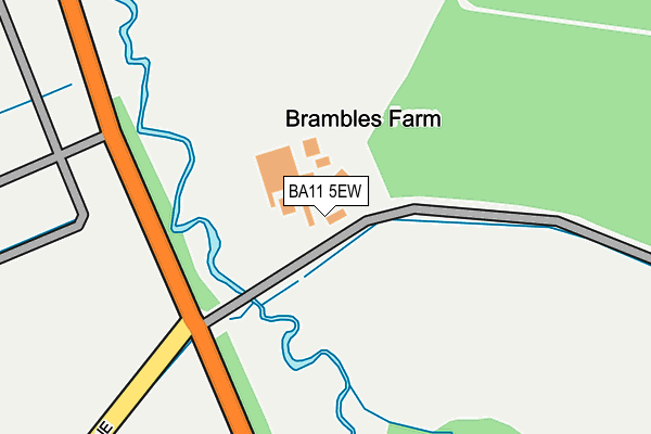 BA11 5EW map - OS OpenMap – Local (Ordnance Survey)