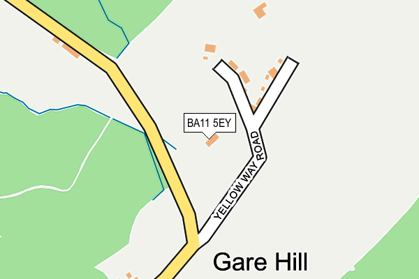 BA11 5EY map - OS OpenMap – Local (Ordnance Survey)