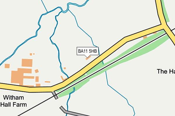 BA11 5HB map - OS OpenMap – Local (Ordnance Survey)