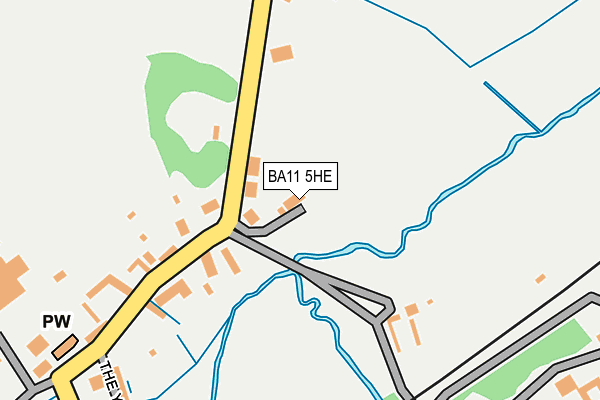 BA11 5HE map - OS OpenMap – Local (Ordnance Survey)