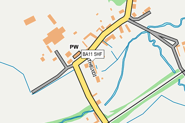 BA11 5HF map - OS OpenMap – Local (Ordnance Survey)