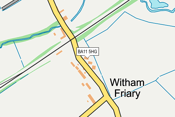 BA11 5HG map - OS OpenMap – Local (Ordnance Survey)