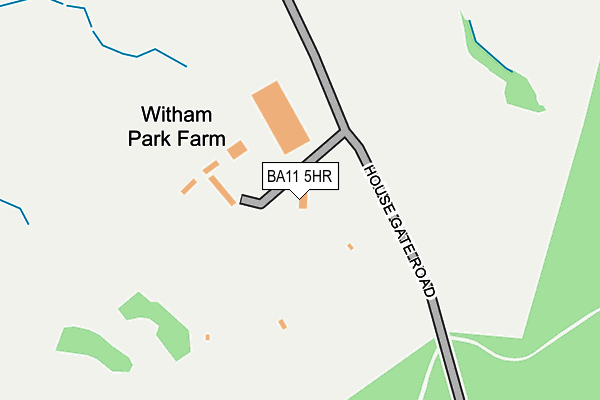 BA11 5HR map - OS OpenMap – Local (Ordnance Survey)