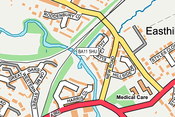 BA11 5HU map - OS OpenMap – Local (Ordnance Survey)