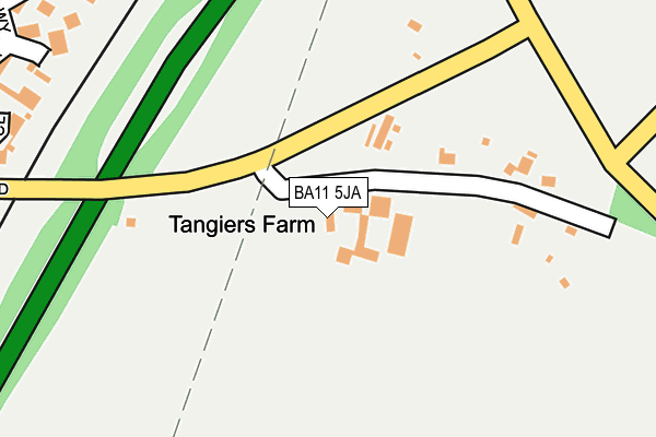 BA11 5JA map - OS OpenMap – Local (Ordnance Survey)