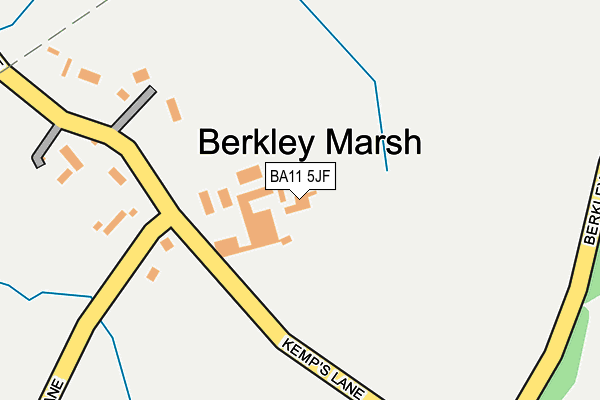 BA11 5JF map - OS OpenMap – Local (Ordnance Survey)