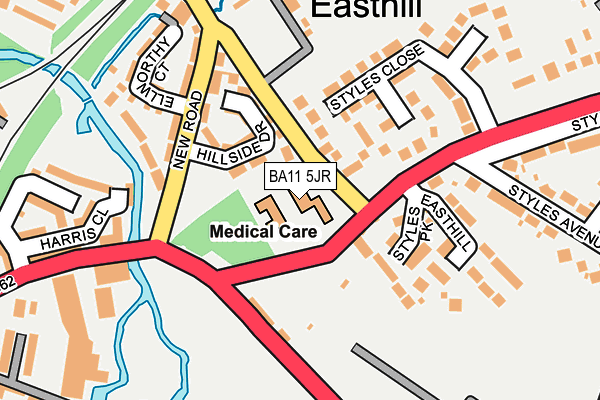 BA11 5JR map - OS OpenMap – Local (Ordnance Survey)