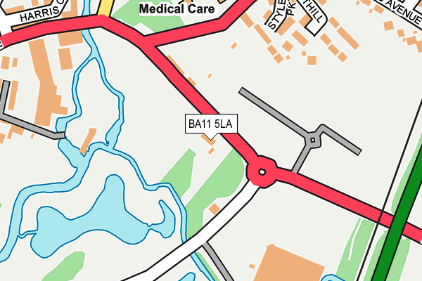 BA11 5LA map - OS OpenMap – Local (Ordnance Survey)